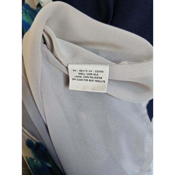 Anthropologie Coquille Magnified Size 6 Tropical Fairy Whimsy Resort Silk Dress - Picture 4 of 4